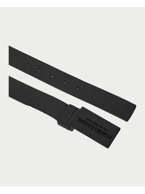 AX men's belt in hammered leather ARMANI EXCHANGE | XM000289-AF12120FC026